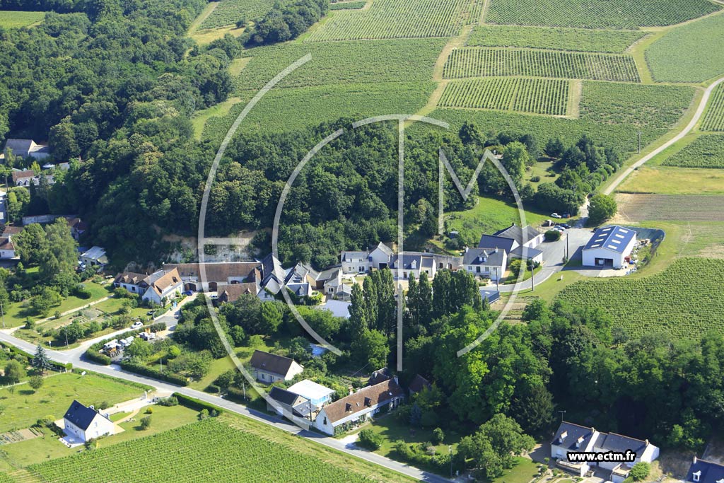 Photo arienne de Chanay (la Valle de Vaux)