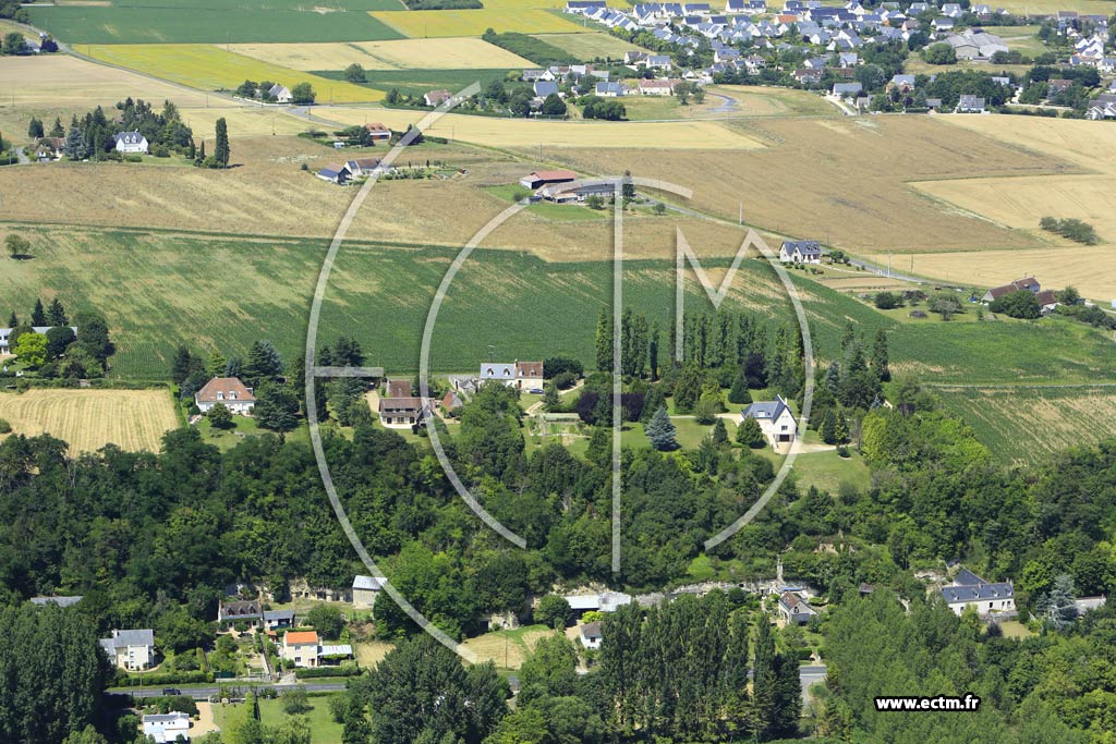 Photo arienne de Fondettes (Ganay)