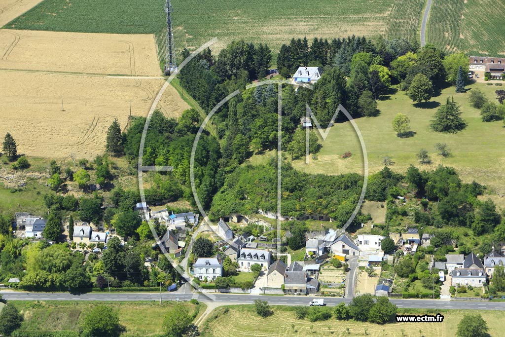 Photo arienne de Fondettes (Ganay)