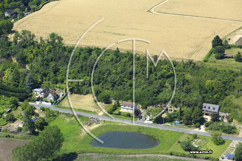 Photo arienne de Fondettes (Ganay)