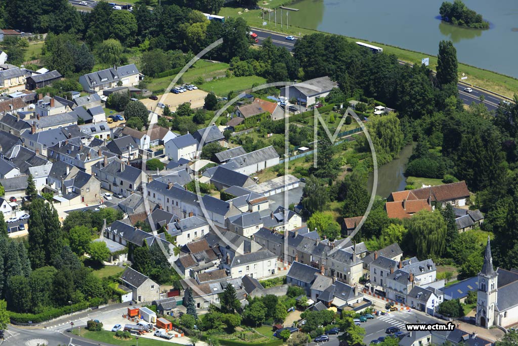 Photo arienne de la Membrolle-sur-Choisille