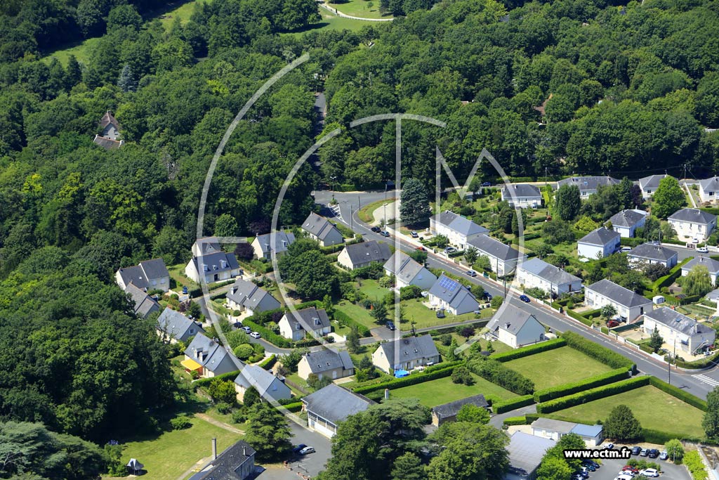 Photo arienne de la Membrolle-sur-Choisille (le Castel)