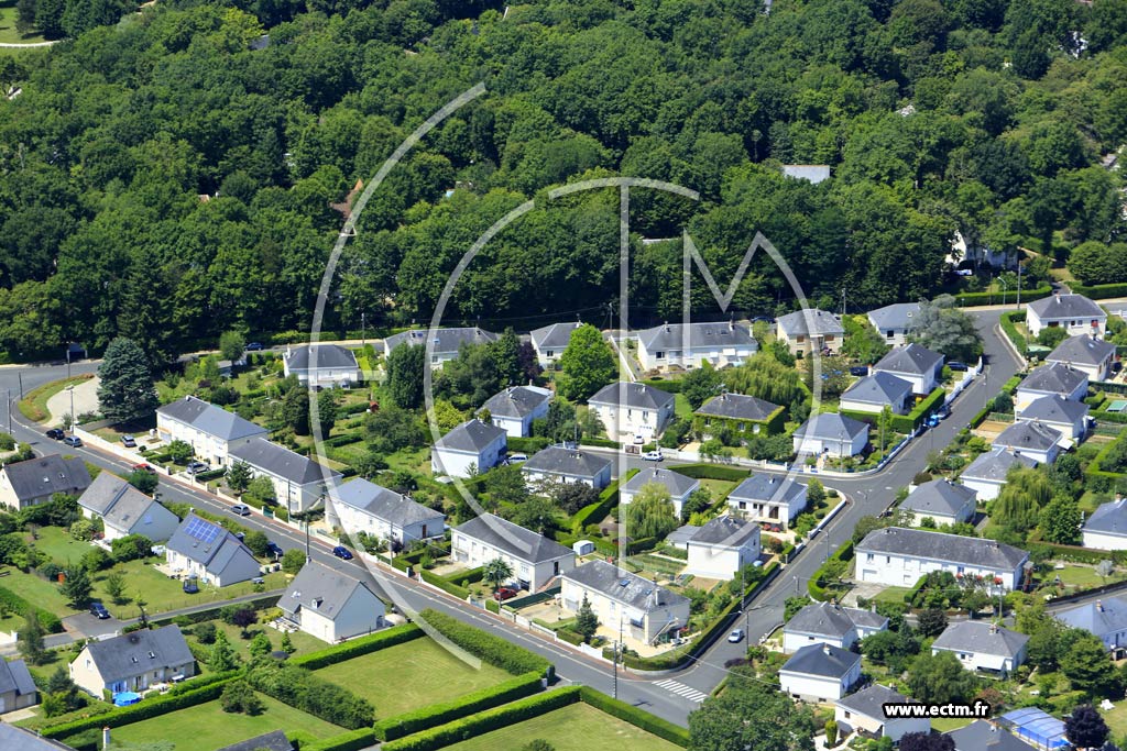 Photo arienne de la Membrolle-sur-Choisille (le Castel)