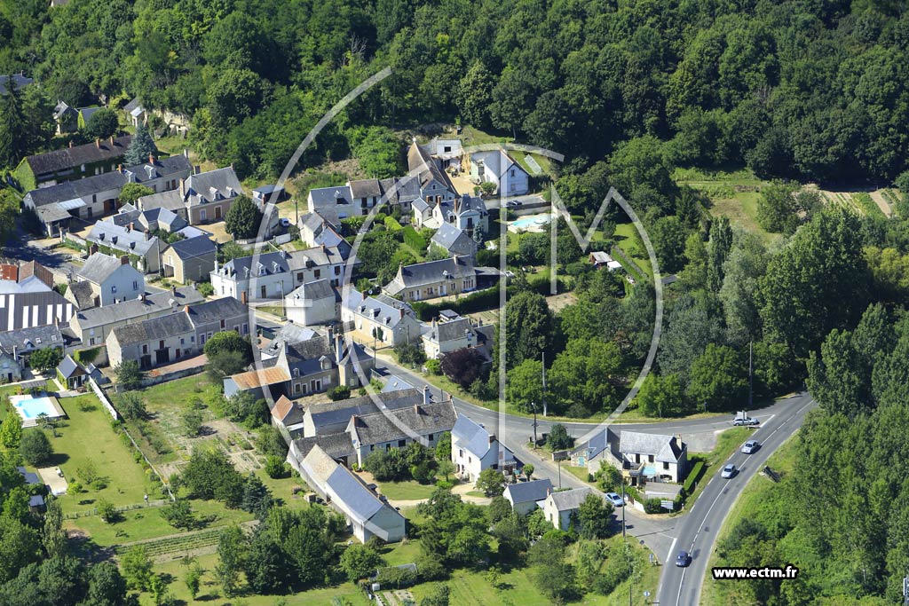 Photo arienne de Langeais (Planchoury)