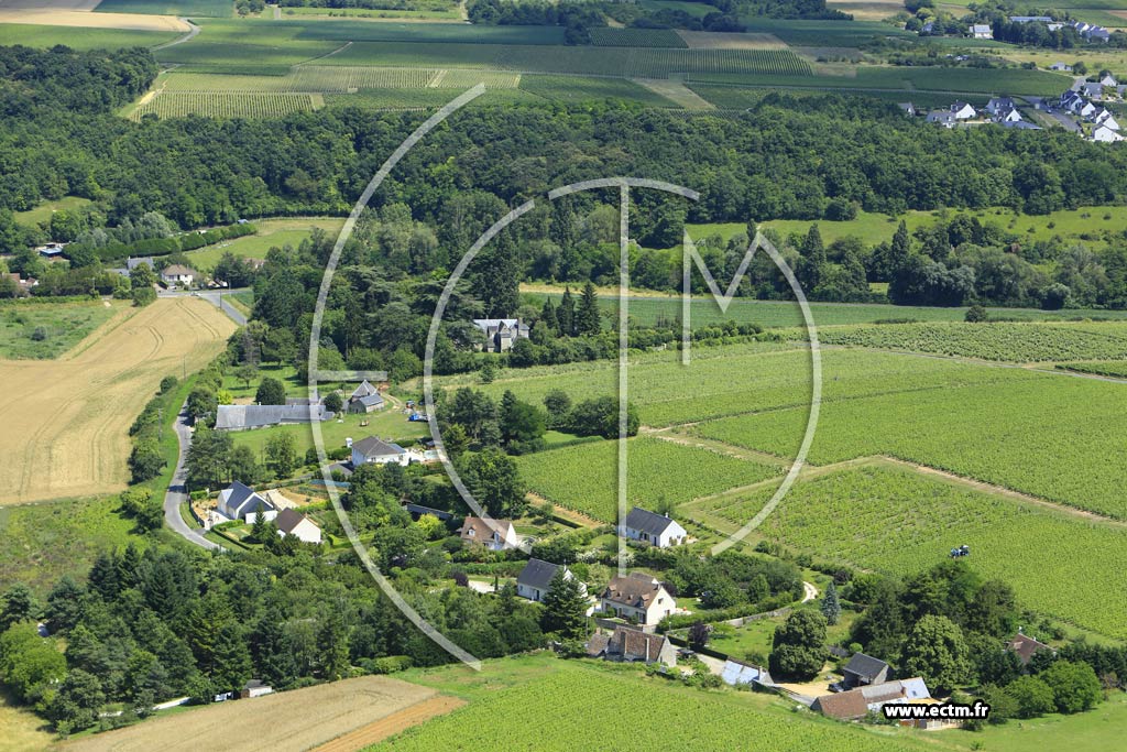 Photo arienne de Rochecorbon (le Petit Vaudanire)