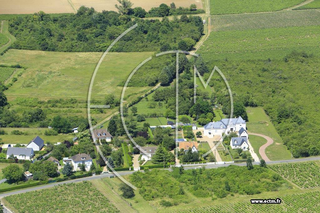 Photo arienne de Rochecorbon (Vauvert)