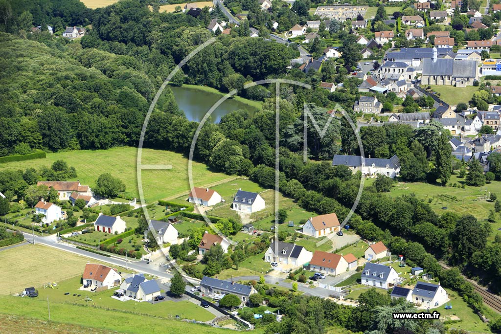 Photo arienne de Saint-Antoine-du-Rocher (la Chabottire)