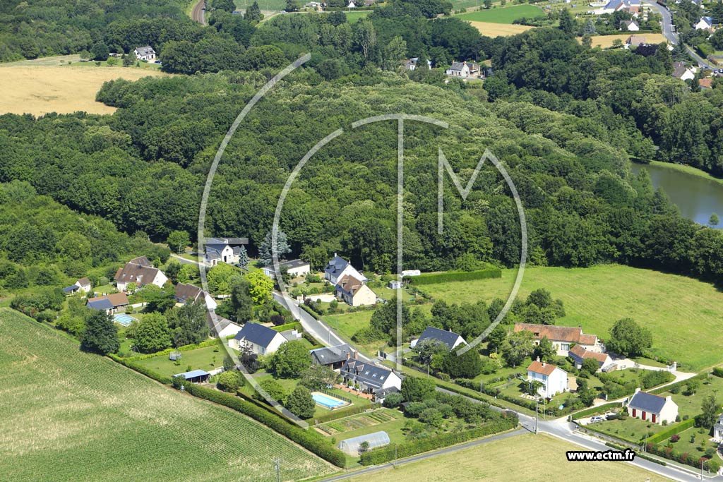 Photo arienne de Saint-Antoine-du-Rocher (la Chabottire)