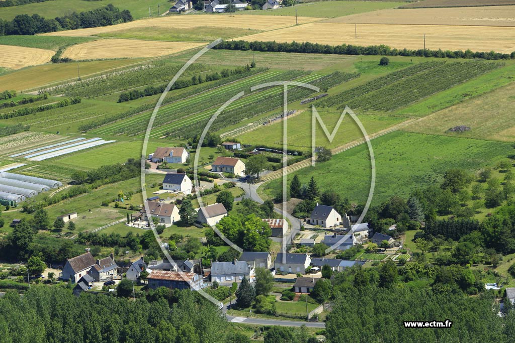 Photo arienne de Saint-Paterne-Racan