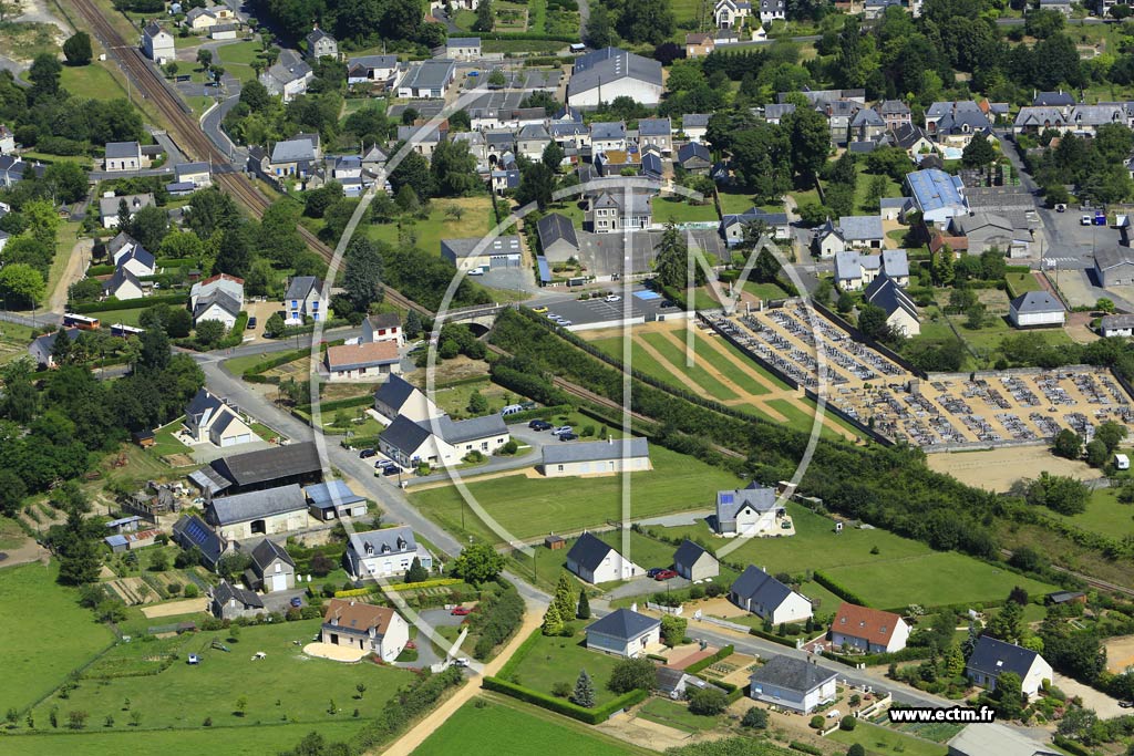Photo arienne de Saint-Paterne-Racan
