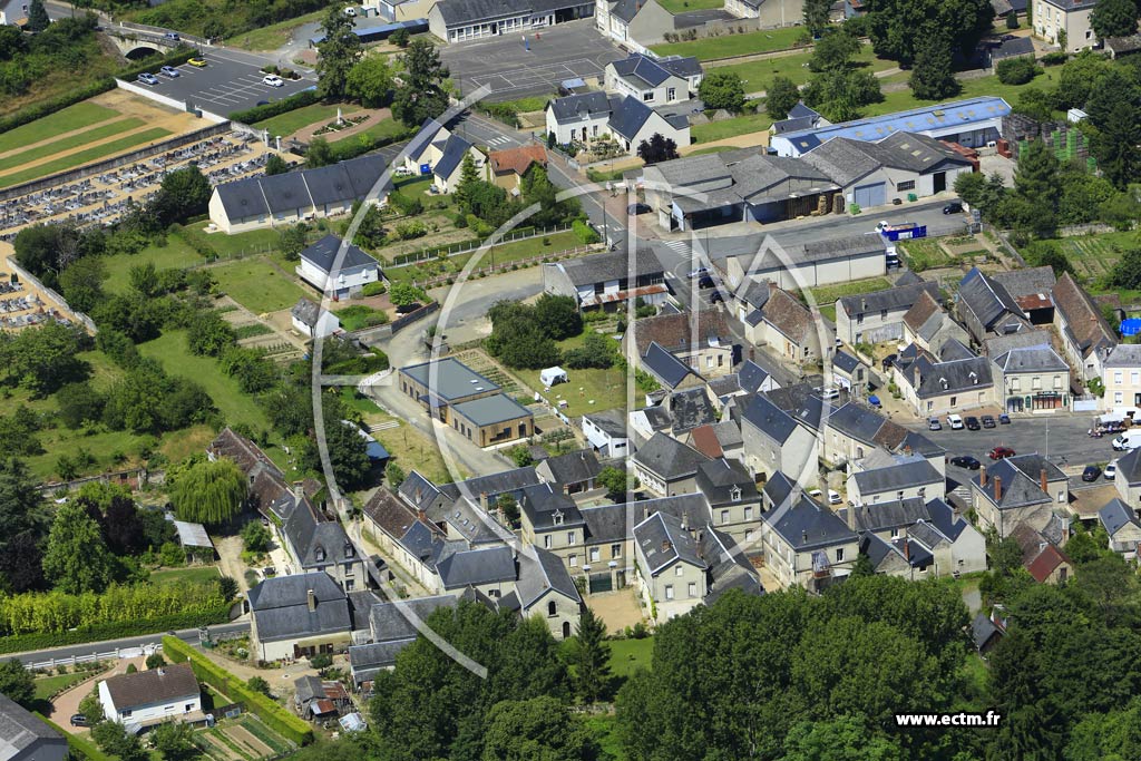 Photo arienne de Saint-Paterne-Racan