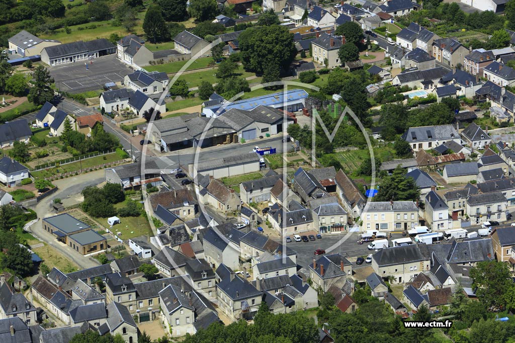 Photo arienne de Saint-Paterne-Racan