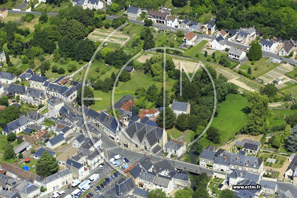 Photo arienne de Saint-Paterne-Racan