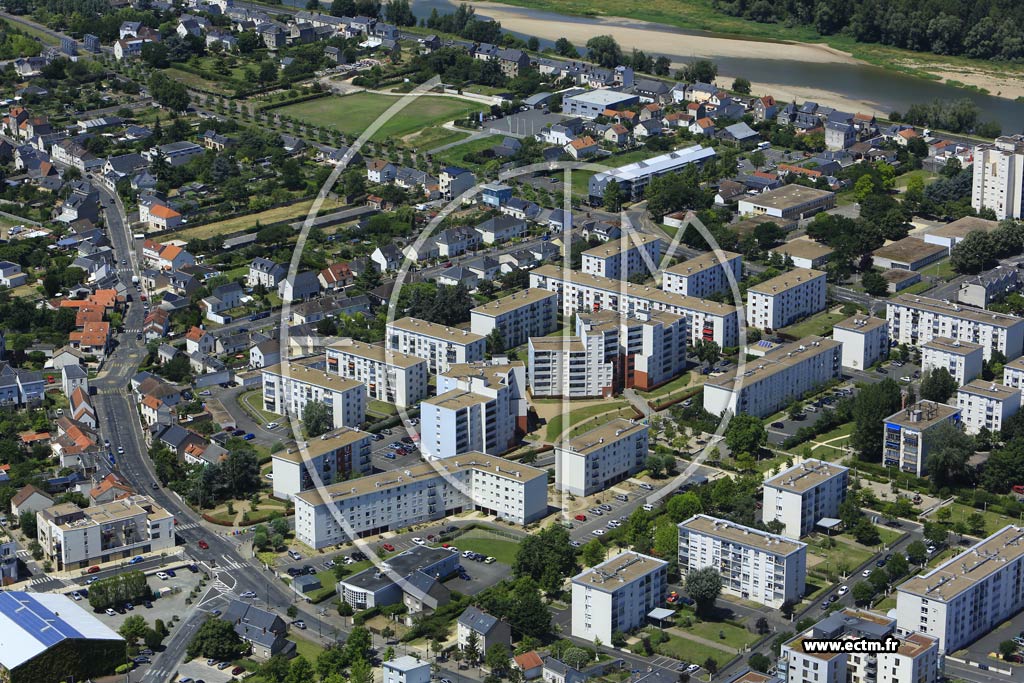 Photo arienne de Saint-Pierre-des-Corps (le Grand Mail)