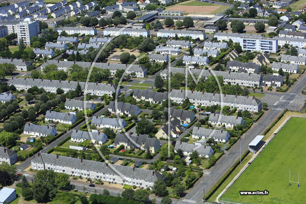 Photo arienne de Saint-Pierre-des-Corps (Quartier du Boulevard P. Langevin)