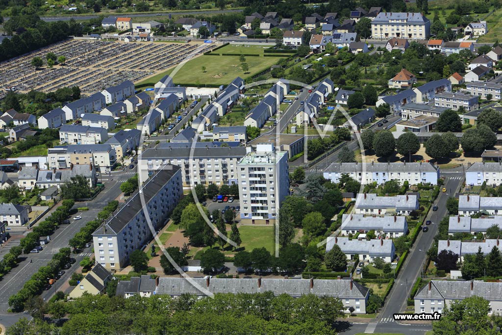 Photo arienne de Saint-Pierre-des-Corps (Quartier du Boulevard P. Langevin)
