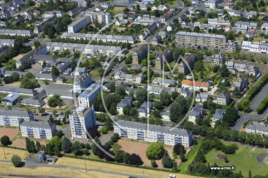Photo arienne de Saint-Pierre-des-Corps (Quartier du Boulevard P. Langevin)