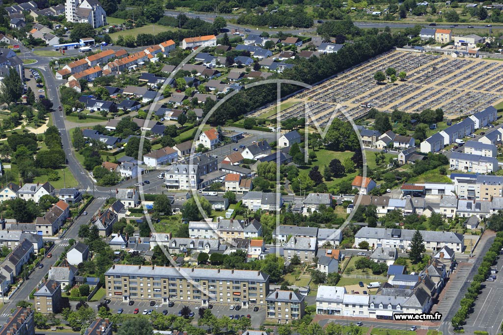 Photo arienne de Saint-Pierre-des-Corps (Quartier du Boulevard P. Langevin)