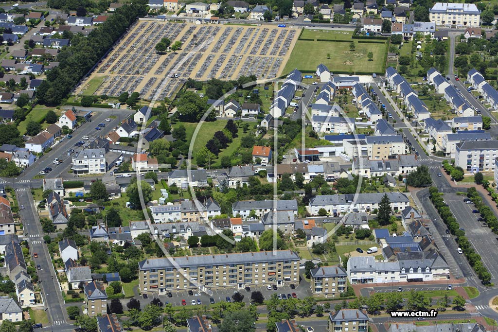 Photo arienne de Saint-Pierre-des-Corps (Quartier du Boulevard P. Langevin)