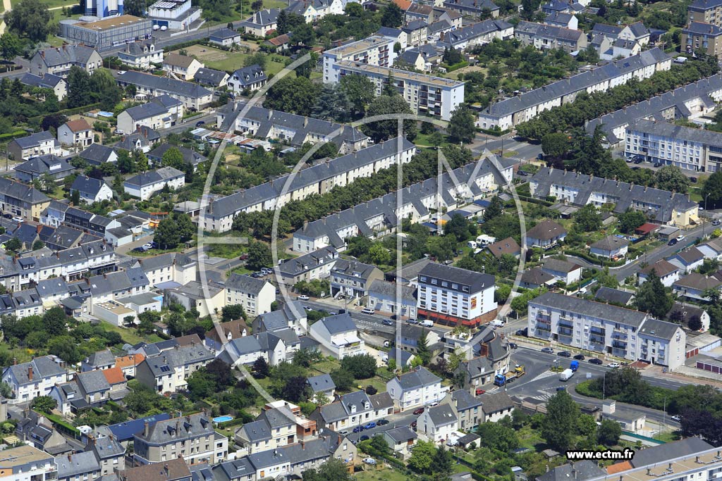 Photo arienne de Saint-Pierre-des-Corps (Quartier du Boulevard P. Langevin)
