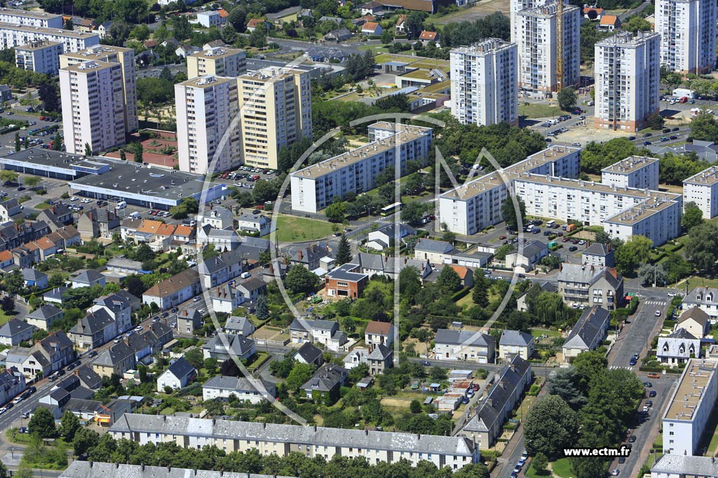 Photo arienne de Saint-Pierre-des-Corps (Quartier du Boulevard Viala)