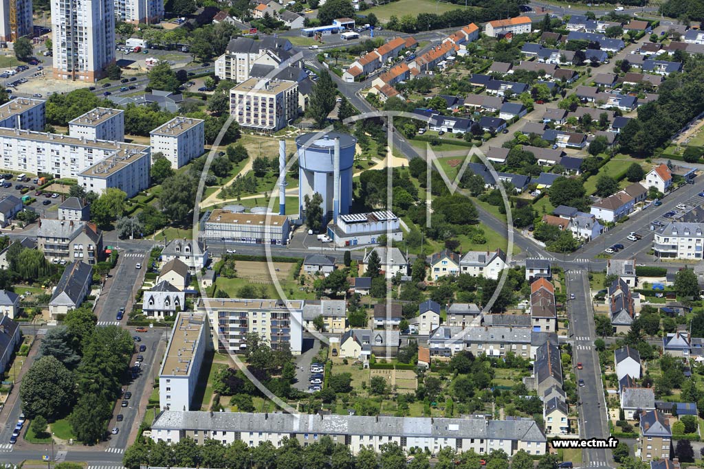 Photo arienne de Saint-Pierre-des-Corps (Quartier du Boulevard Viala)
