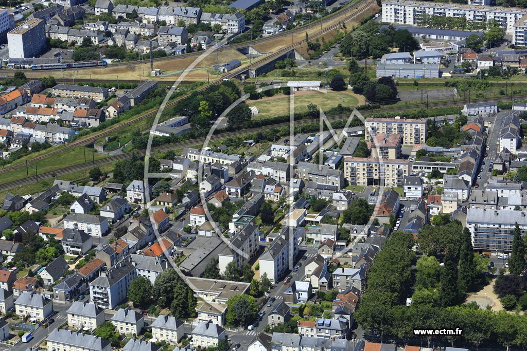 Photo arienne de Tours (Beaujardin)