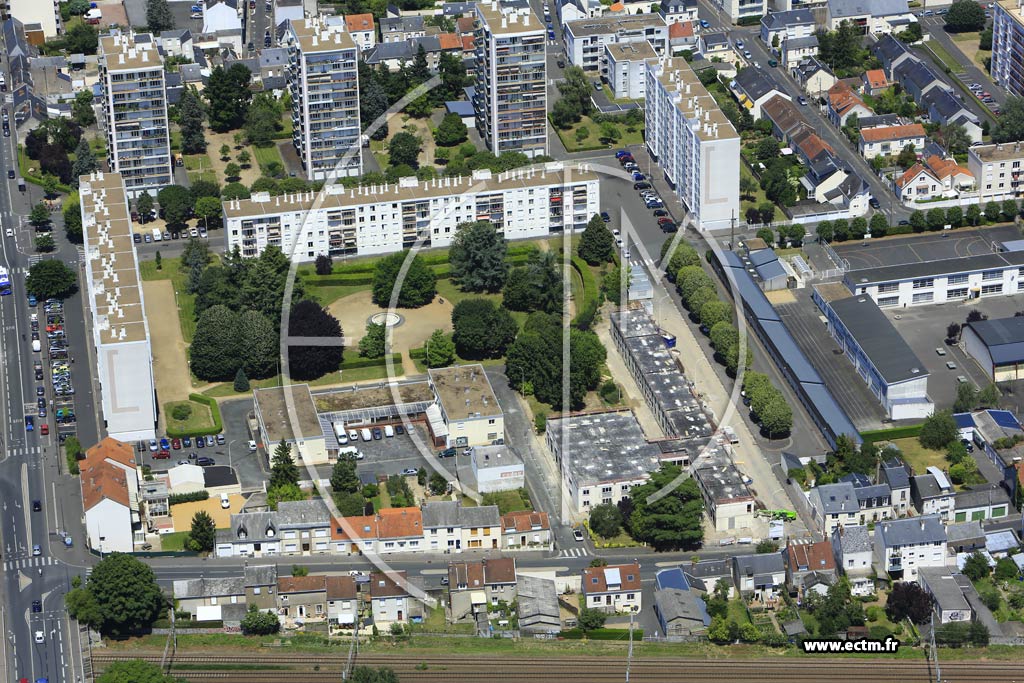 Photo arienne de Tours (Giraudeau)