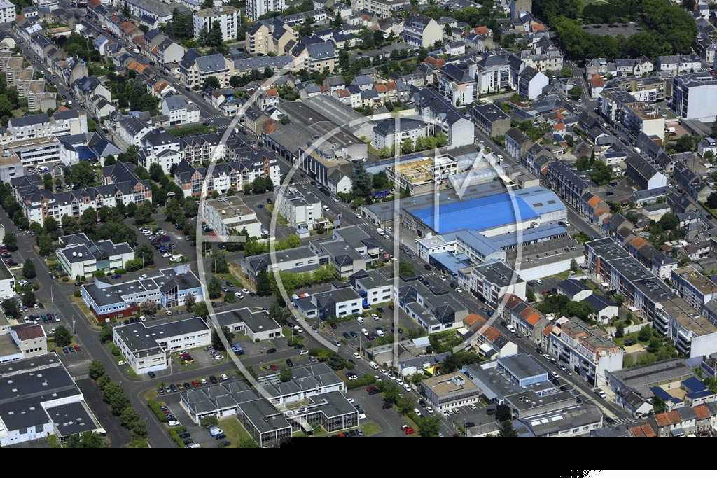 Photo arienne de Tours (Giraudeau)
