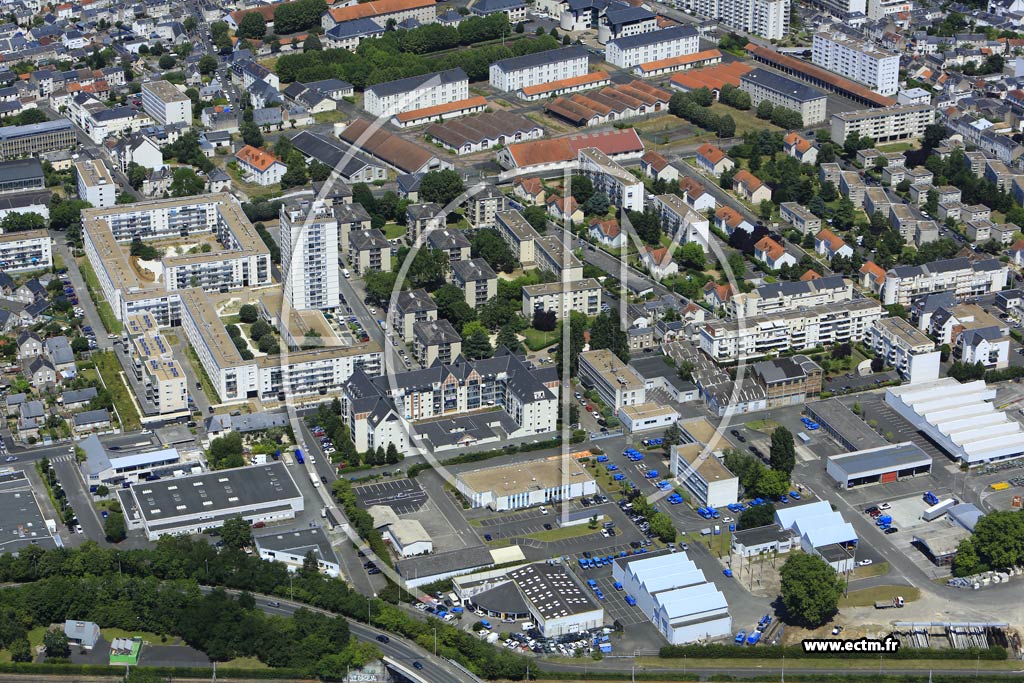 Photo arienne de Tours (Giraudeau)