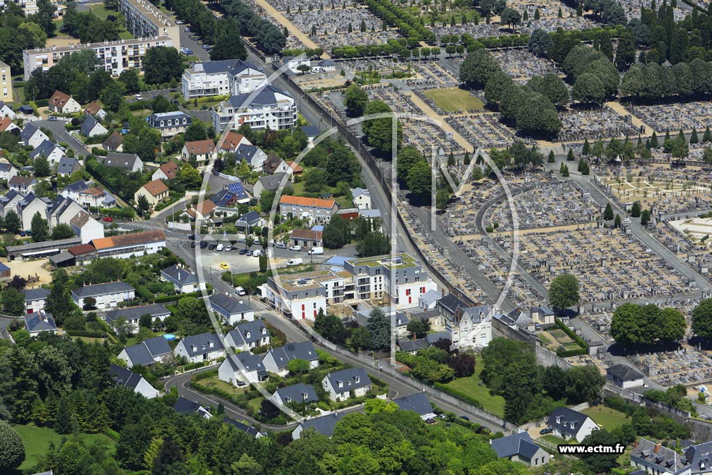 Photo arienne de Tours (le Pas Notre-Dame)