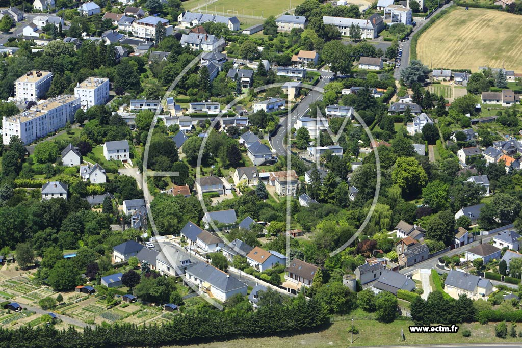 Photo arienne de Tours (le Petit Montsoudun)