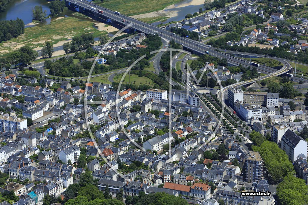 Photo arienne de Tours (Quartier Cathdrale)