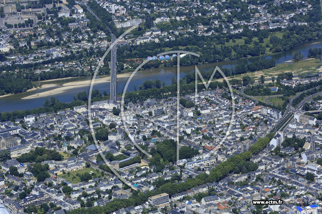 Photo arienne de Tours (Quartier Cathdrale)