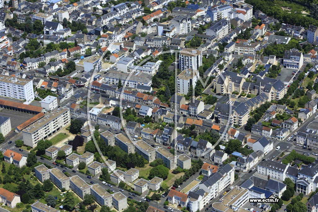 Photo arienne de Tours (Rabelais-Tonnell)