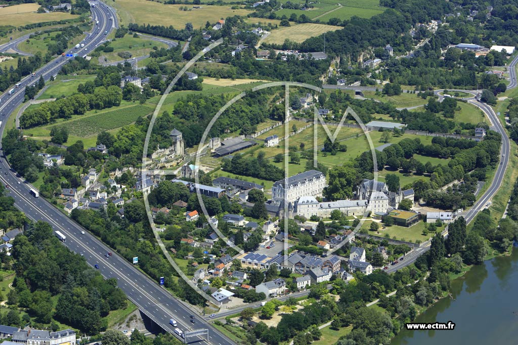 Photo arienne de Tours (Sainte-Radegonde)
