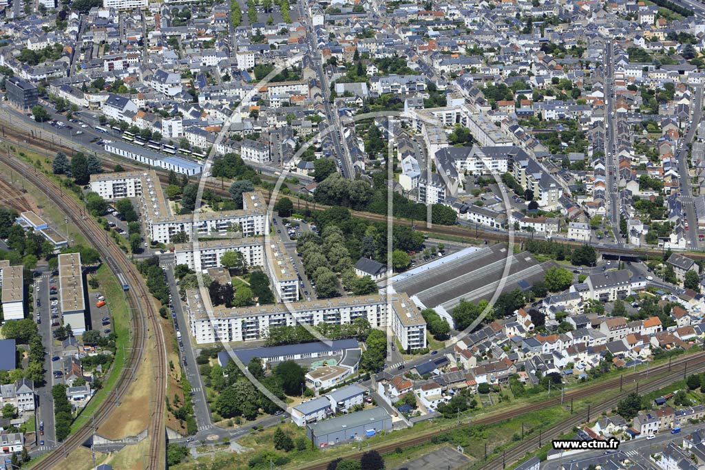 Photo arienne de Tours (Sanitas-Rotonde)
