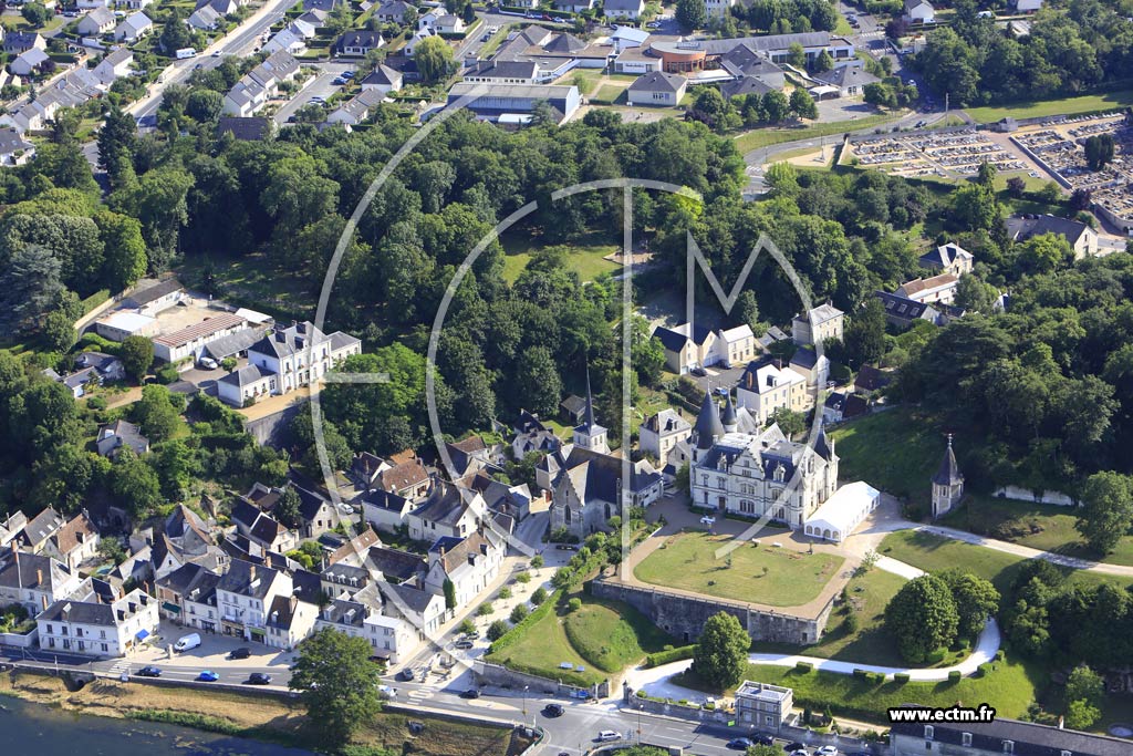 Photo arienne de Vretz (le Vieux Bourg)
