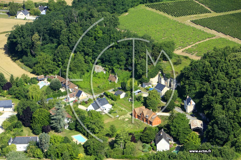 Photo arienne de Vernou-sur-Brenne (Bois Soulage)
