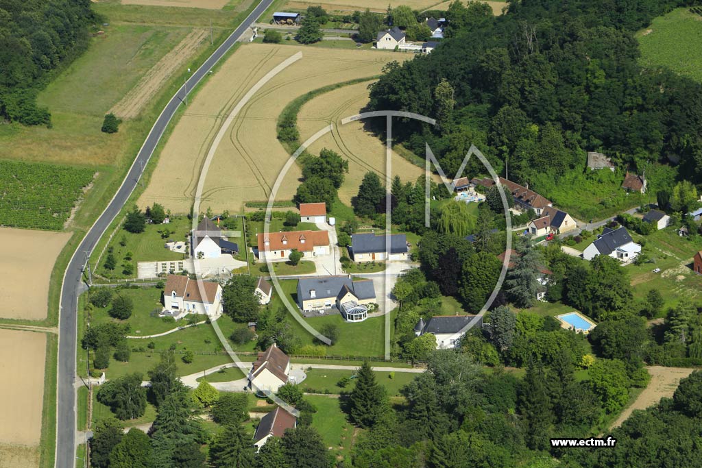 Photo arienne de Vernou-sur-Brenne (Bois Soulage)