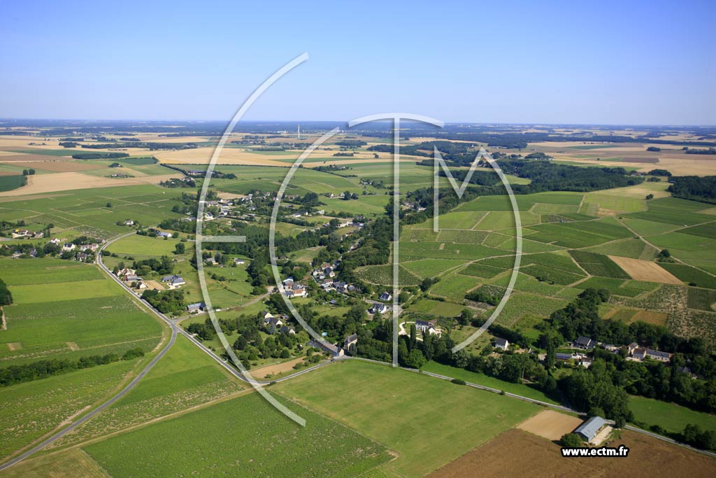 Photo arienne de Vernou-sur-Brenne (la Valle de Cousse)