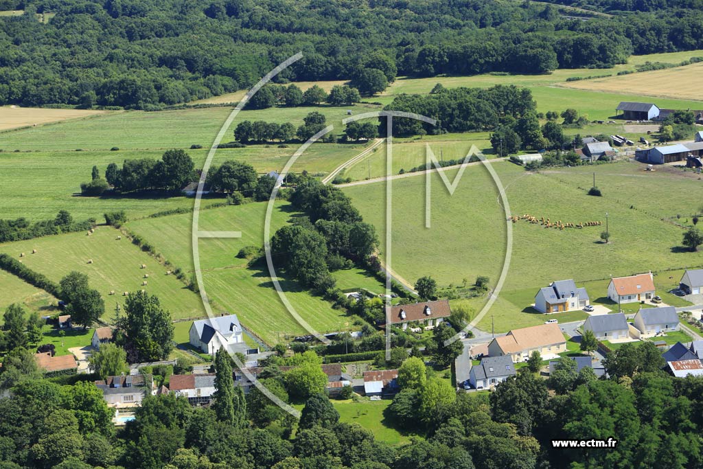 Photo arienne de Villandry