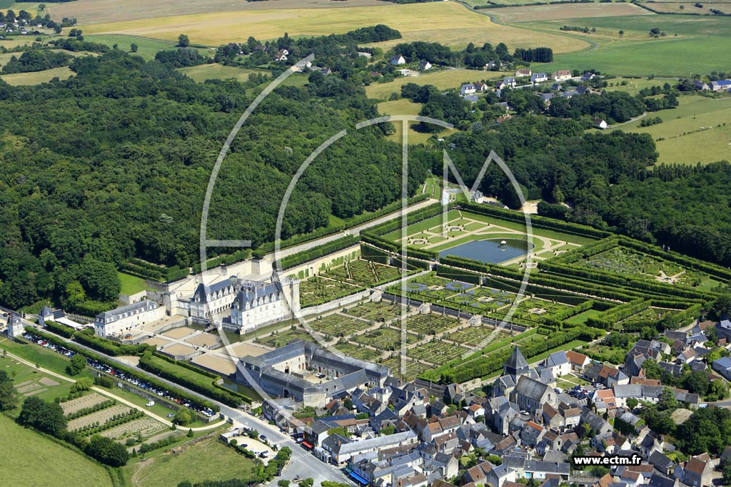 Photo arienne de Villandry