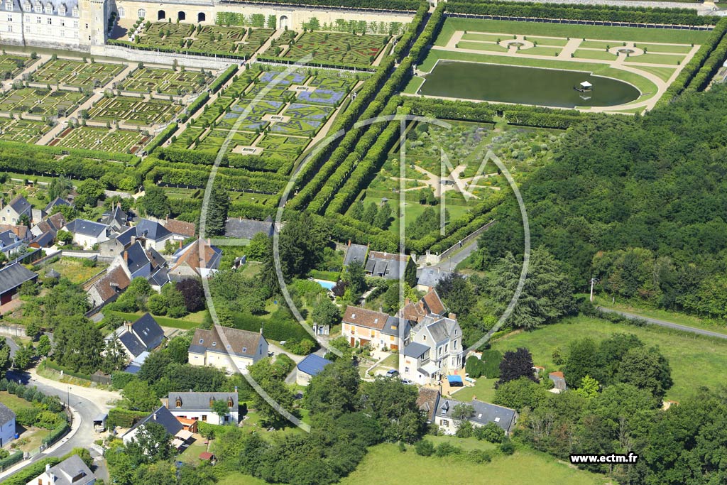 Photo arienne de Villandry