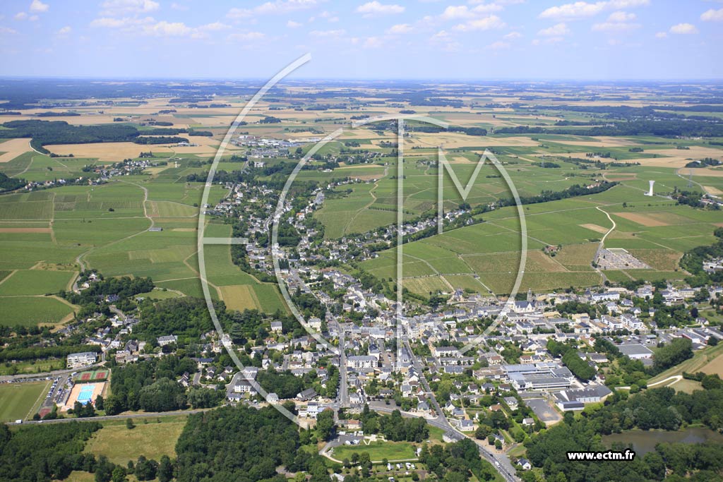 Photo arienne de Vouvray