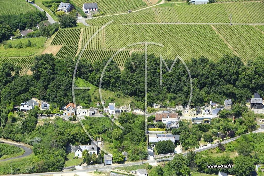 Photo arienne de Vouvray (la Valle Chartier)