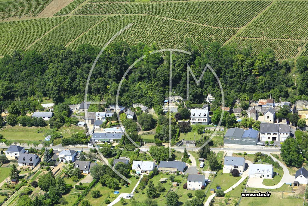 Photo arienne de Vouvray (Sanzelle)