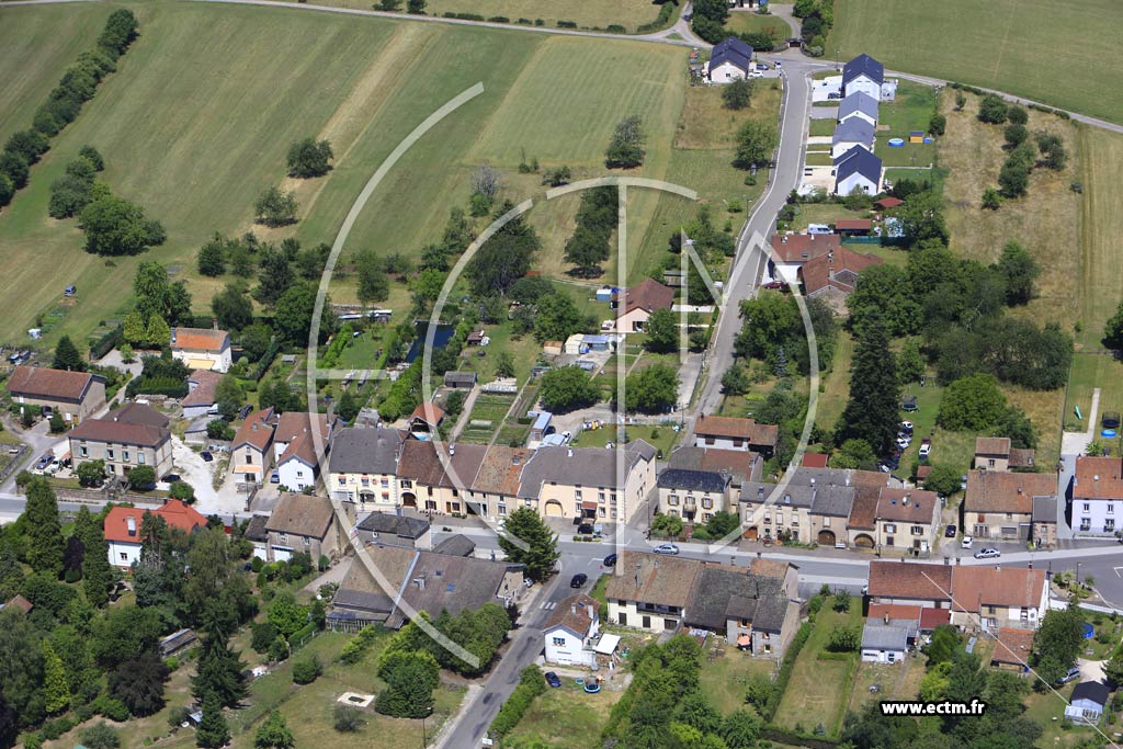 Photo arienne de Corbenay (les Fougres)