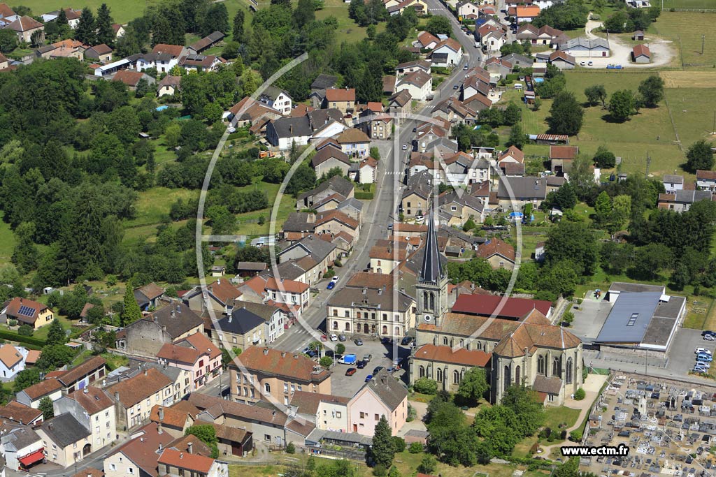 Photo arienne de Fontaine-ls-Luxeuil (Centre-Ville)