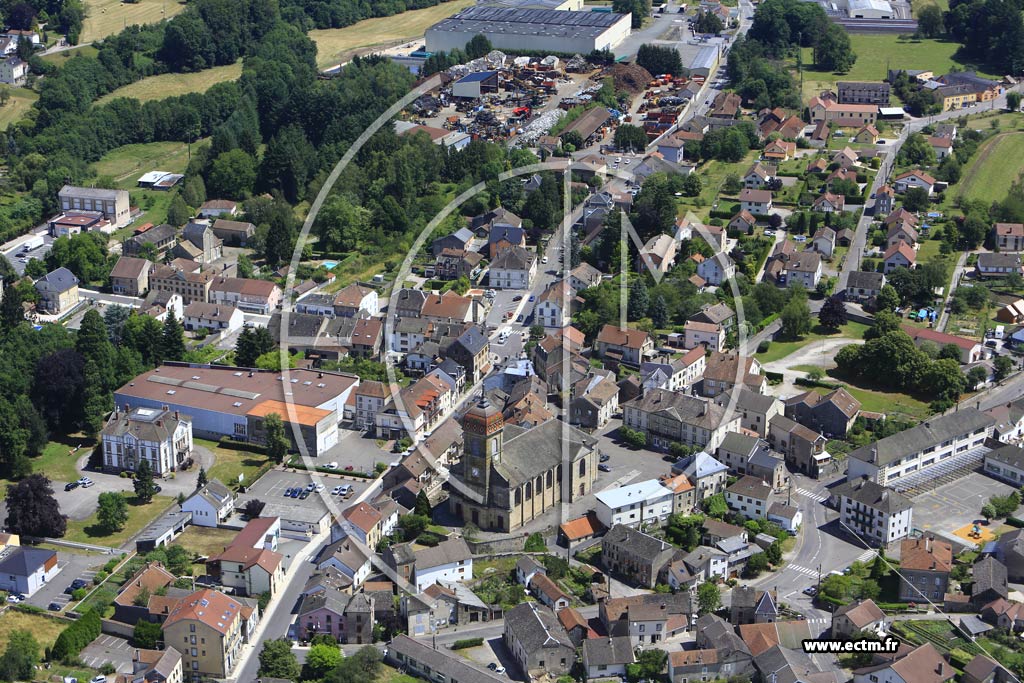 Photo arienne de Fougerolles (Centre-Ville)